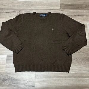 Ralph Lauren brown polo knit